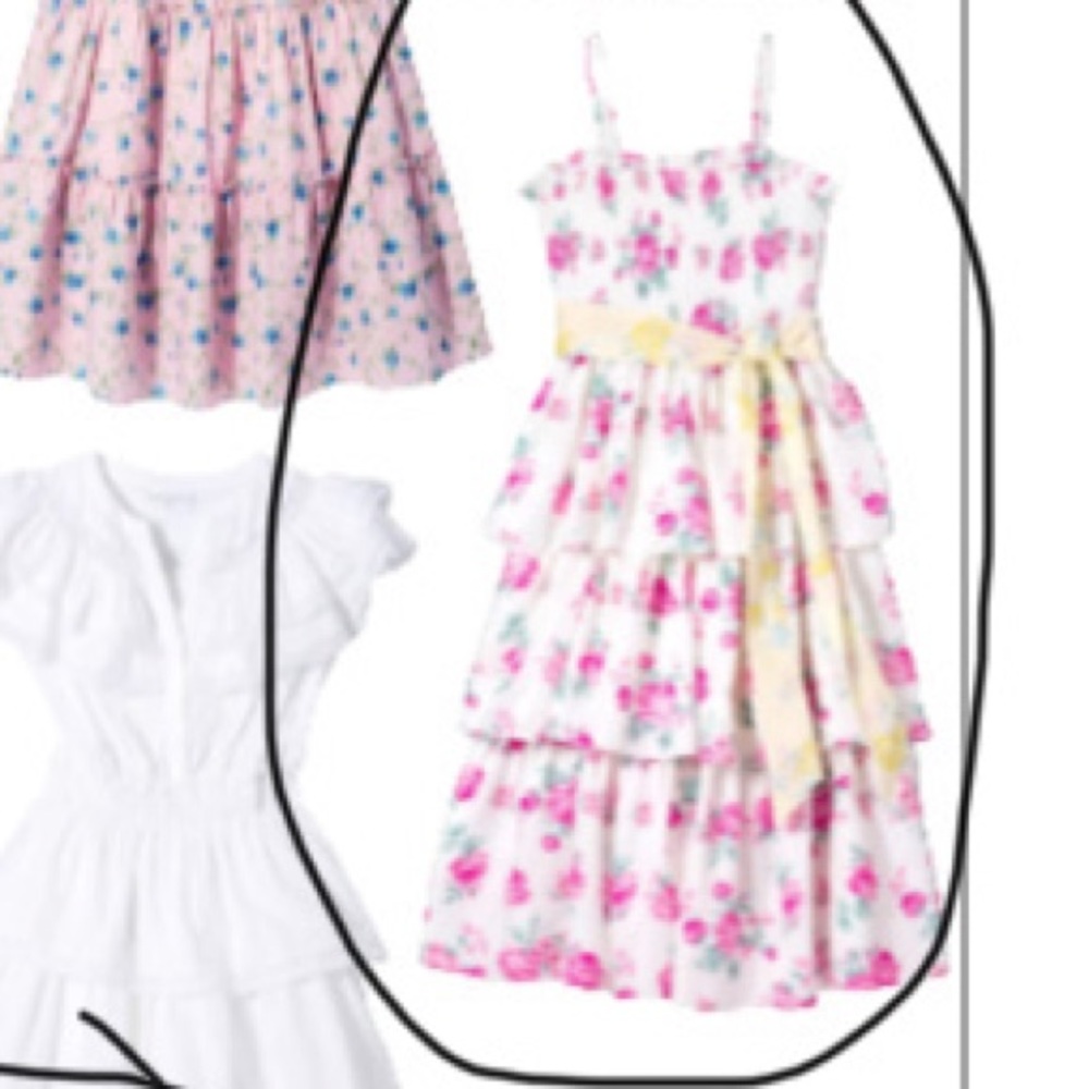 LSF x Target Elise Dress Rose Tiered Midi